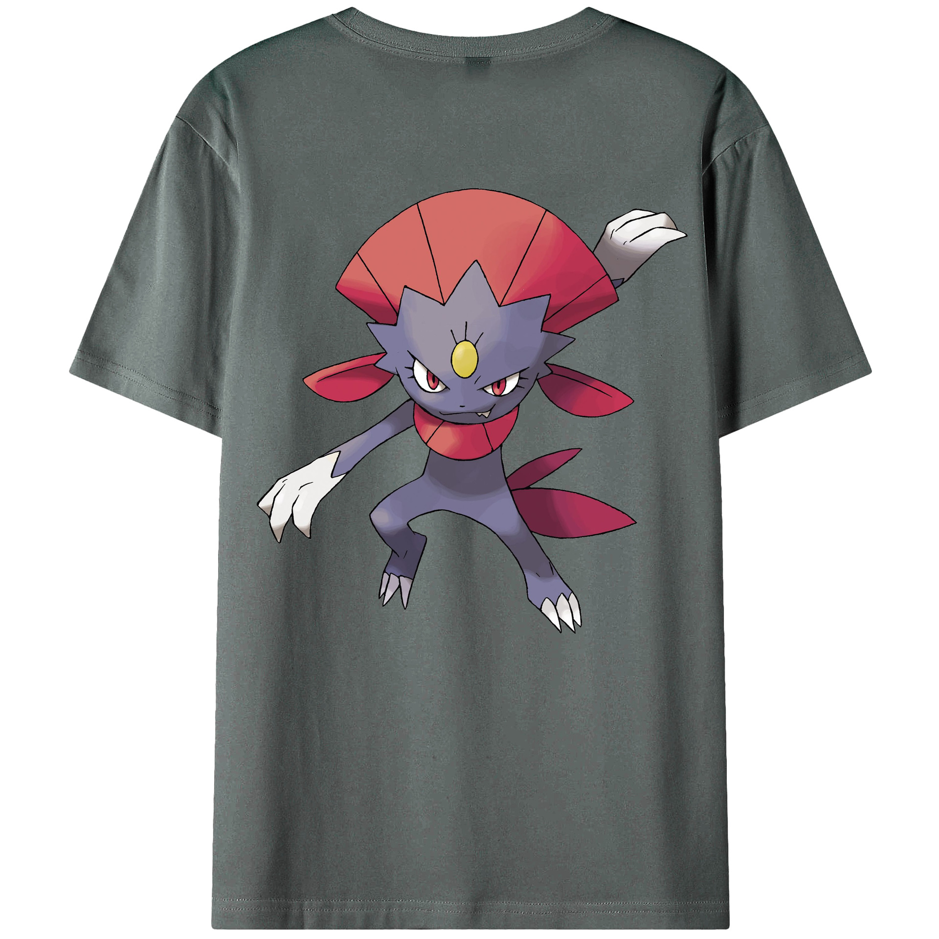 （画像用） ポケットモンスター Pokémon 綿100％ メンズ半袖Tシャツ（バックプリント） 通気性